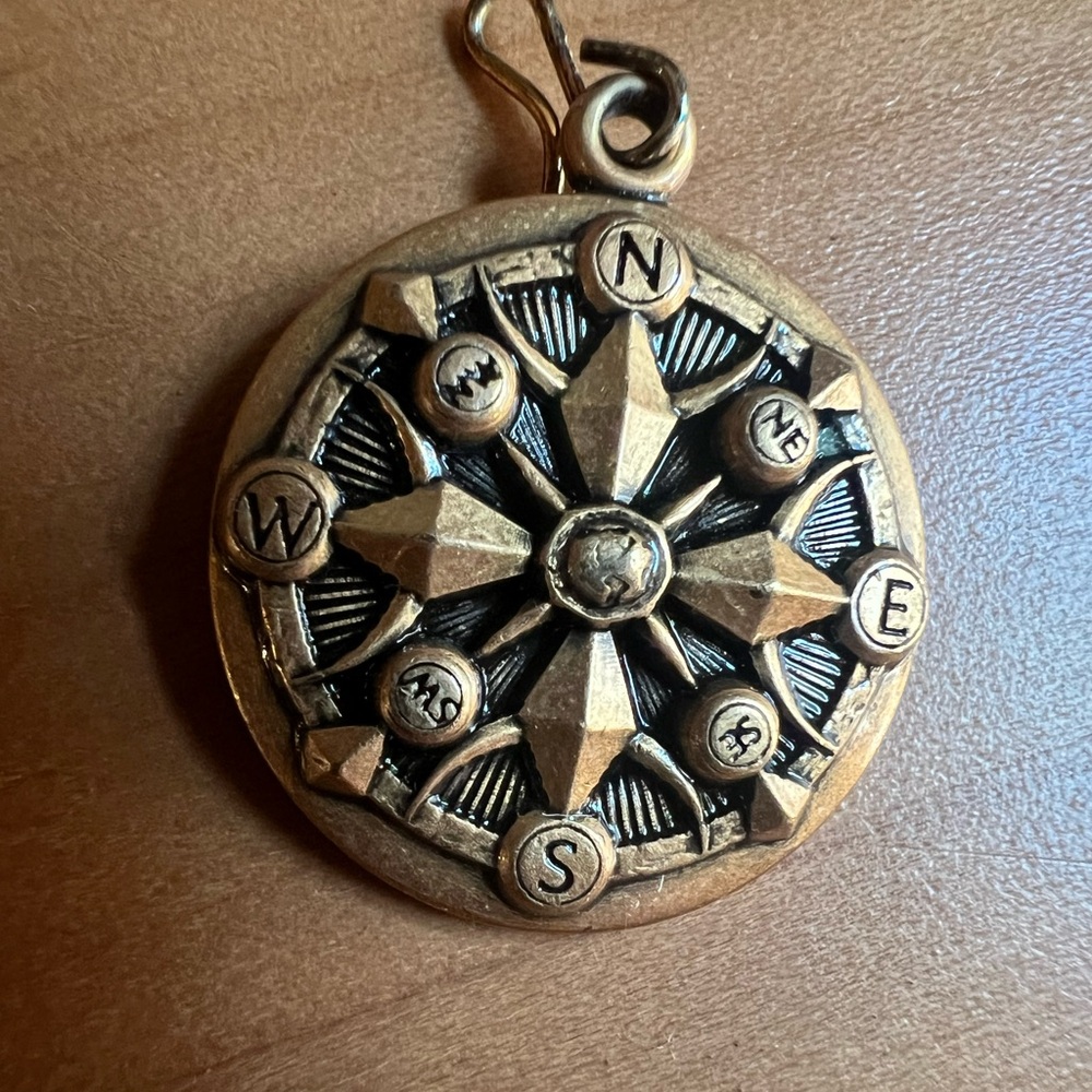 Alex and Ani Gold Compass Pendant